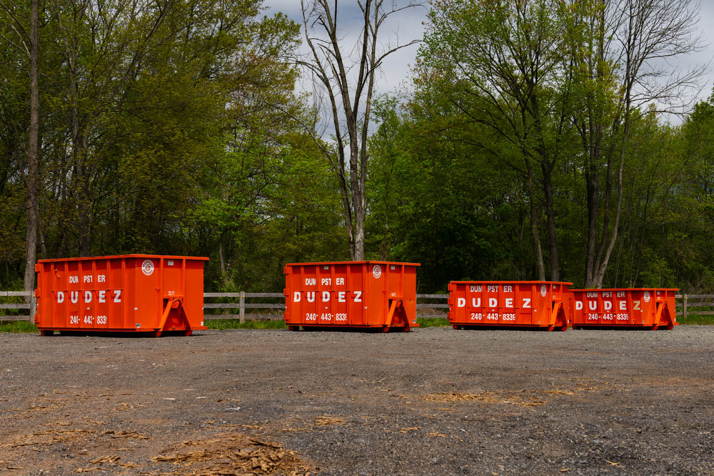 
				Various dumpster sizes from Dumpster Dudez Richmond.
			