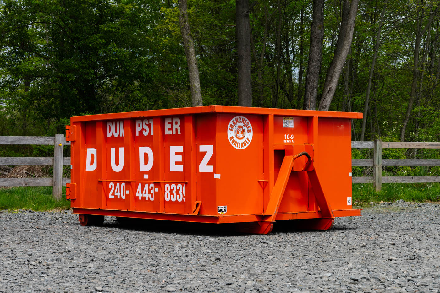 A small Dumpster Dudez dumpster - learn what it can do for you!