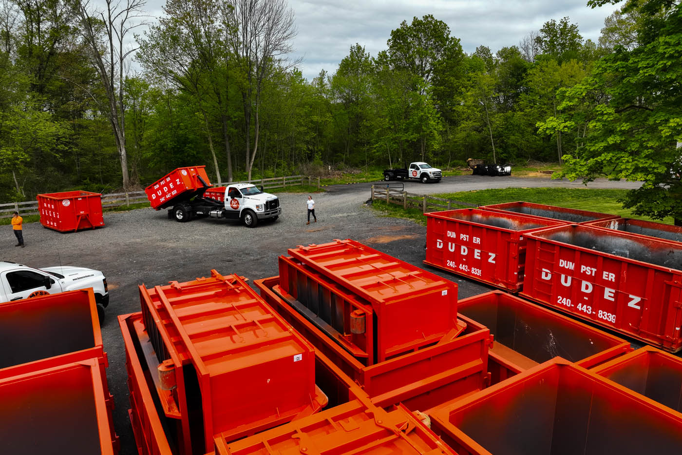 
A lot of Dumpster Dudez dumpsters, learn more about our acceptable waste types.			